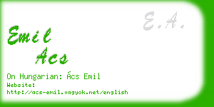 emil acs business card