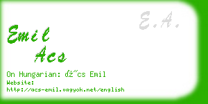 emil acs business card